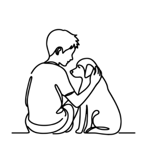 Person-mit-Hund-fineline